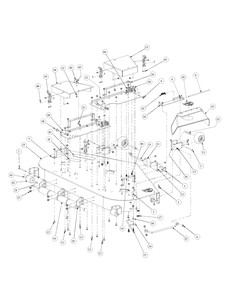 Fabricated Cutter Deck Diagram and Parts List for M60-KHEFI 53AB5HEX750-28-HP Cub Cadet Lawn Tractor